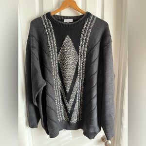 Vintage Cortigiani 100% Virgin Wool Boucle’ Textured Sweater Made in Italy 56